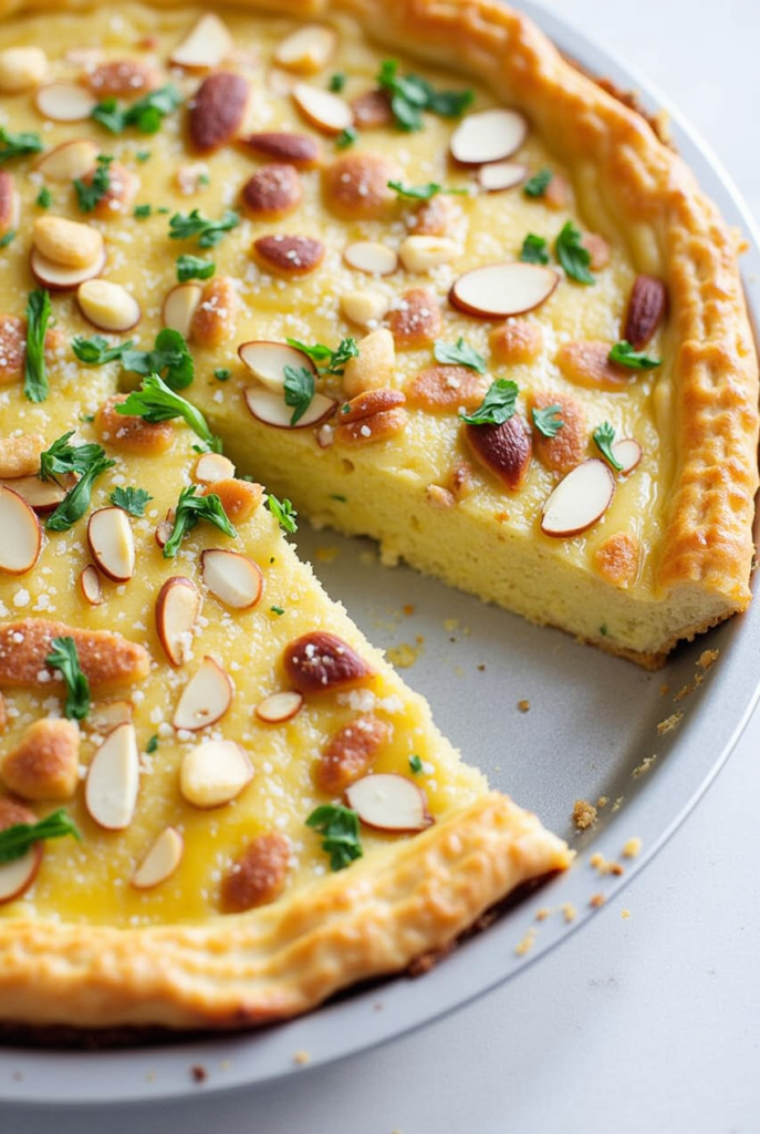 moroccan bastilla savory pie with chicken and almonds pfhbm9oprq5mpdisquj7 2